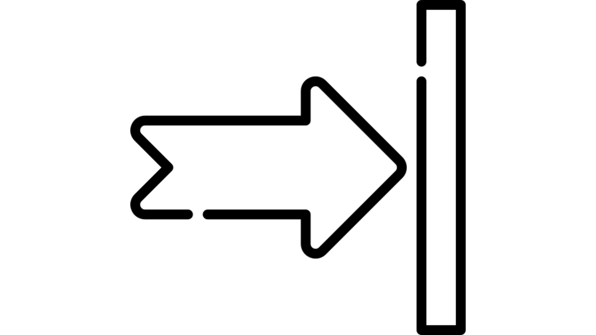 Hohe Wandschubspannung in der Cross Flow Filtration Es ist ein Pfeil zu sehen der zu einem dünnen Rechteck zeigt.